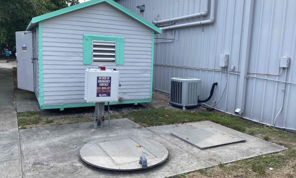 A lift station maintained by ACE Septic & Waste in Land o’ Lakes, FL.