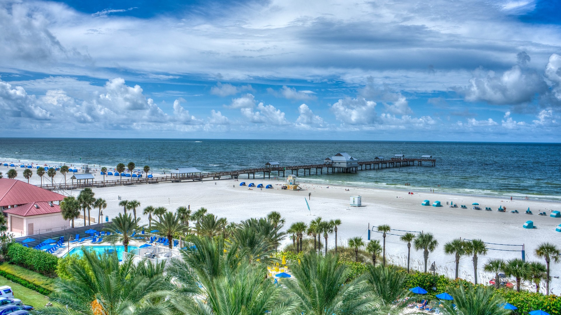 A pristine beach in St. Petersburg, FL.