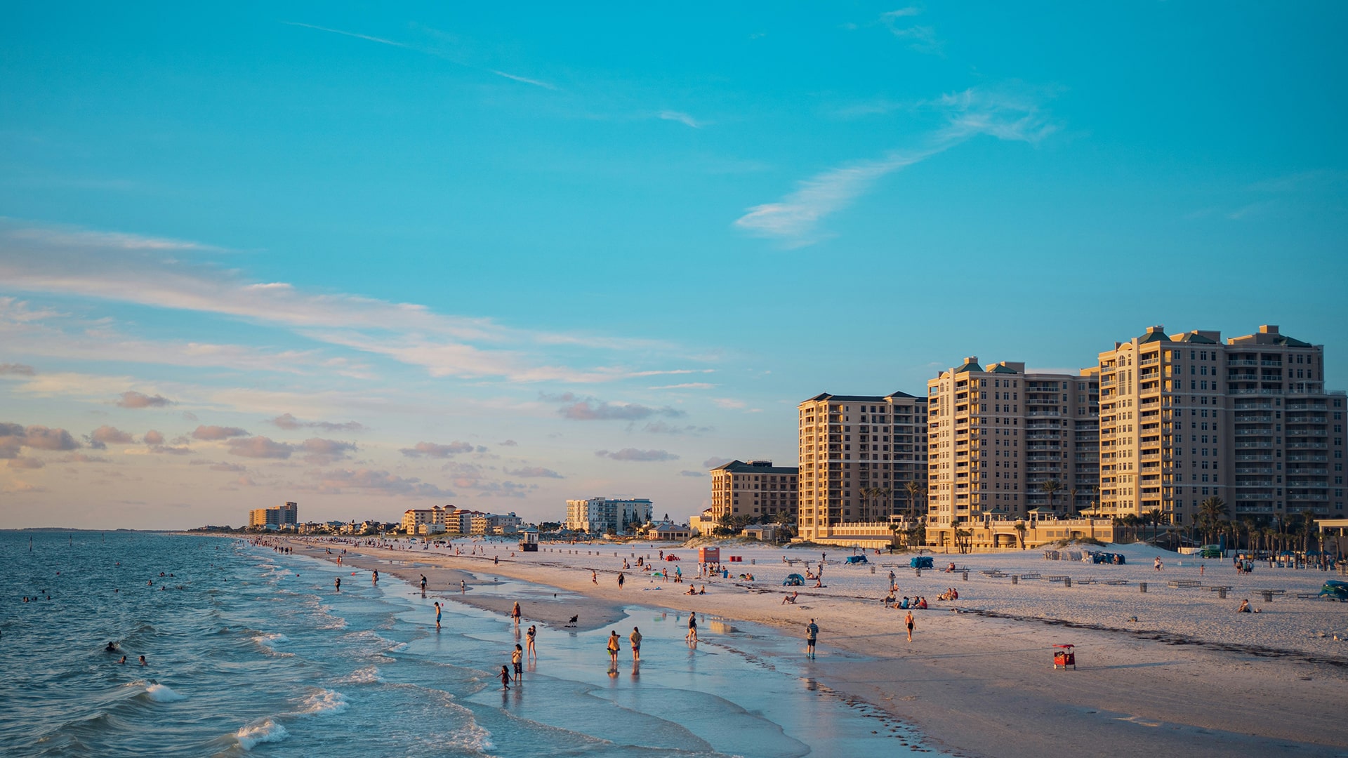 A beach in Clearwater, FL that is protected through good septic practices.