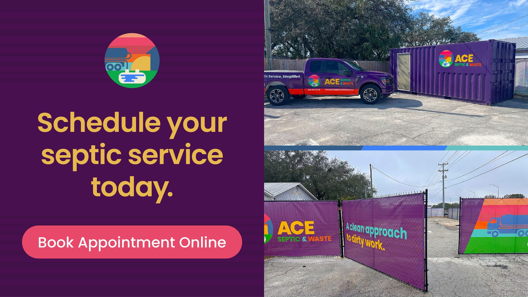 Button to schedule your service online